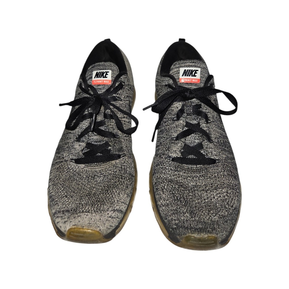 Nike Running Shoes Mens 10.5 Grey Flyknit Max 620469-105 Air Max Sneakers